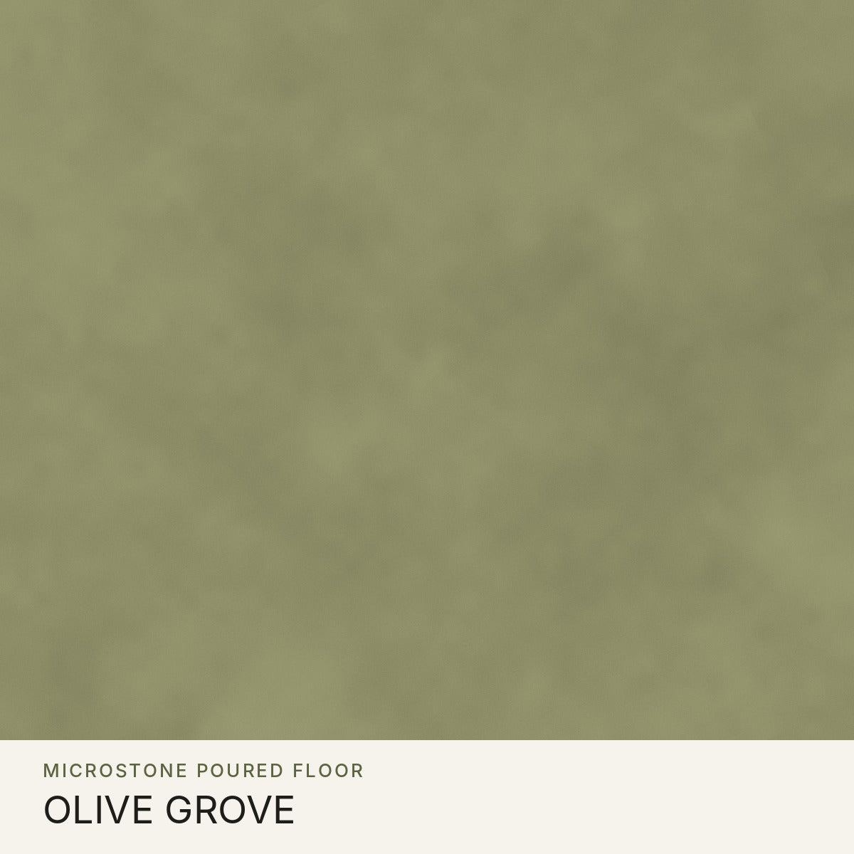Microstone Poured Floor in Olive Grove