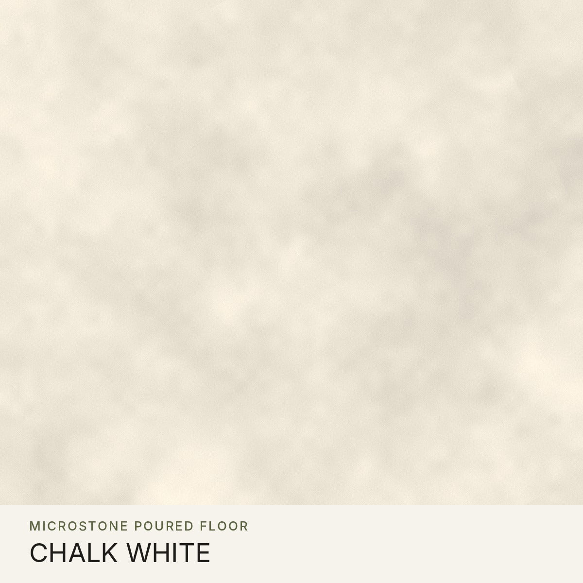 Microstone Poured Floor in Chalk White