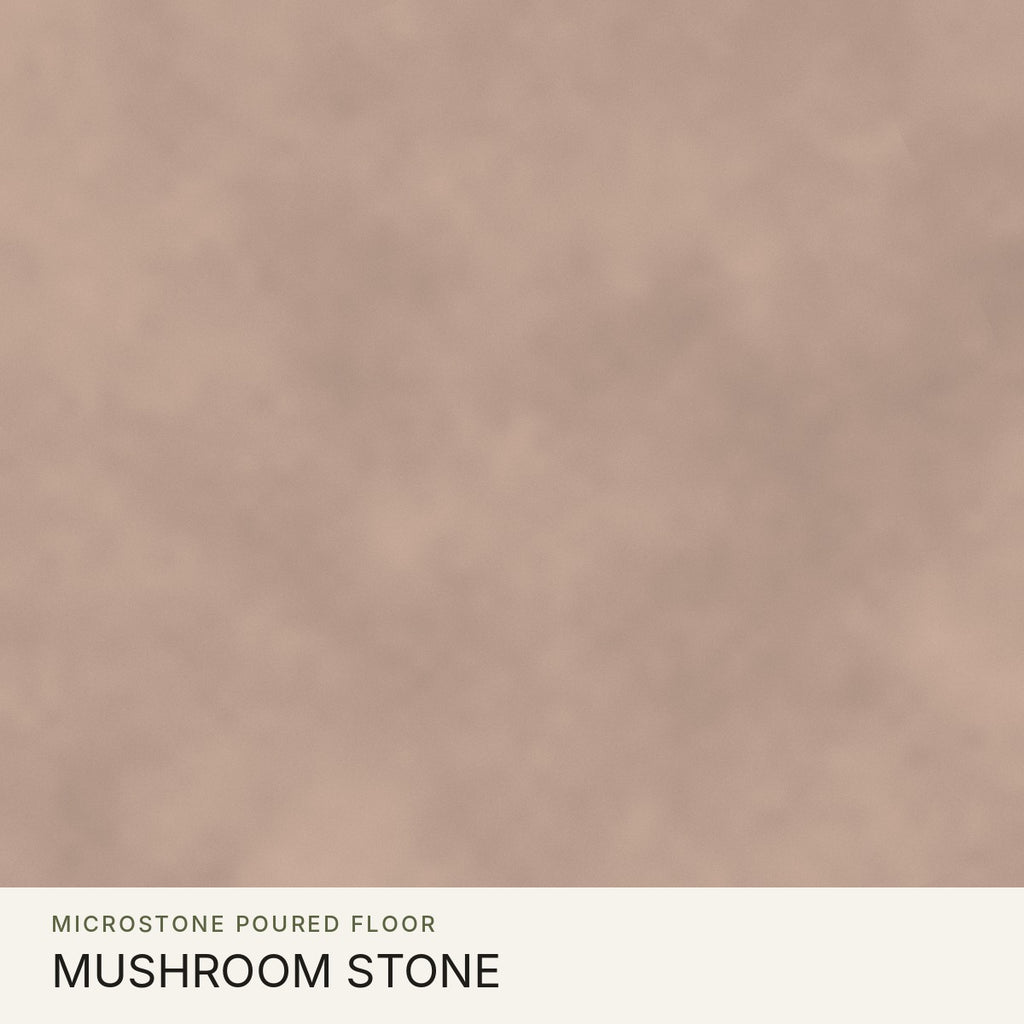 Microstone Poured Floor in Mushroom Stone