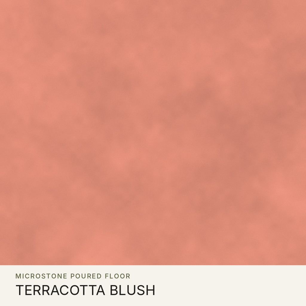 Microstone Poured Floor in Terracotta Blush