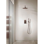JTP VOS Thermostatic Concealed 1 Outlet Shower Valve in Brushed Bronze