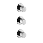 JTP EVO Modular Thermostatic Concealed 3 Outlet Shower Valve in Chrome
