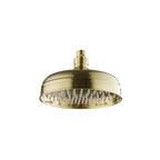 JTP Grosvenor Traditional Round Shower Head in Brushed Brass
