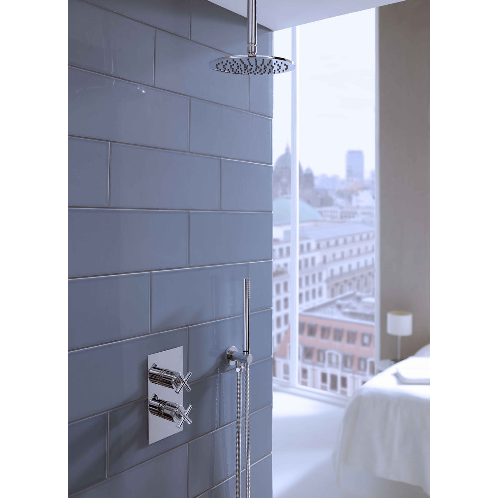 JTP Solex Thermostatic Concealed 2 Outlet Shower Valve 671 in Chrome