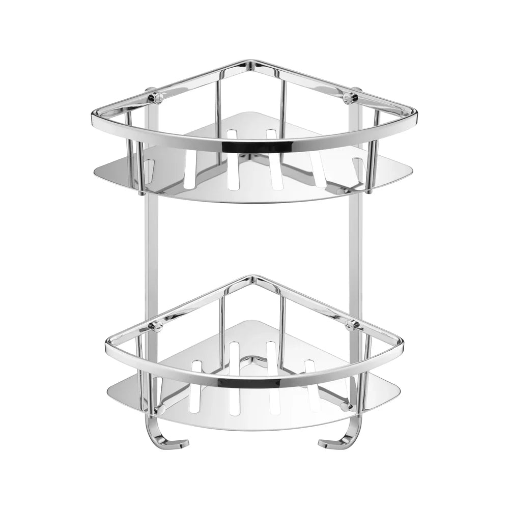 JTP Corner Twin Shower Basket in Chrome