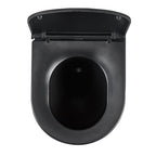 JTP Wortex Rimless Wall Hung Toilet with Soft Close Seat in Matt Black