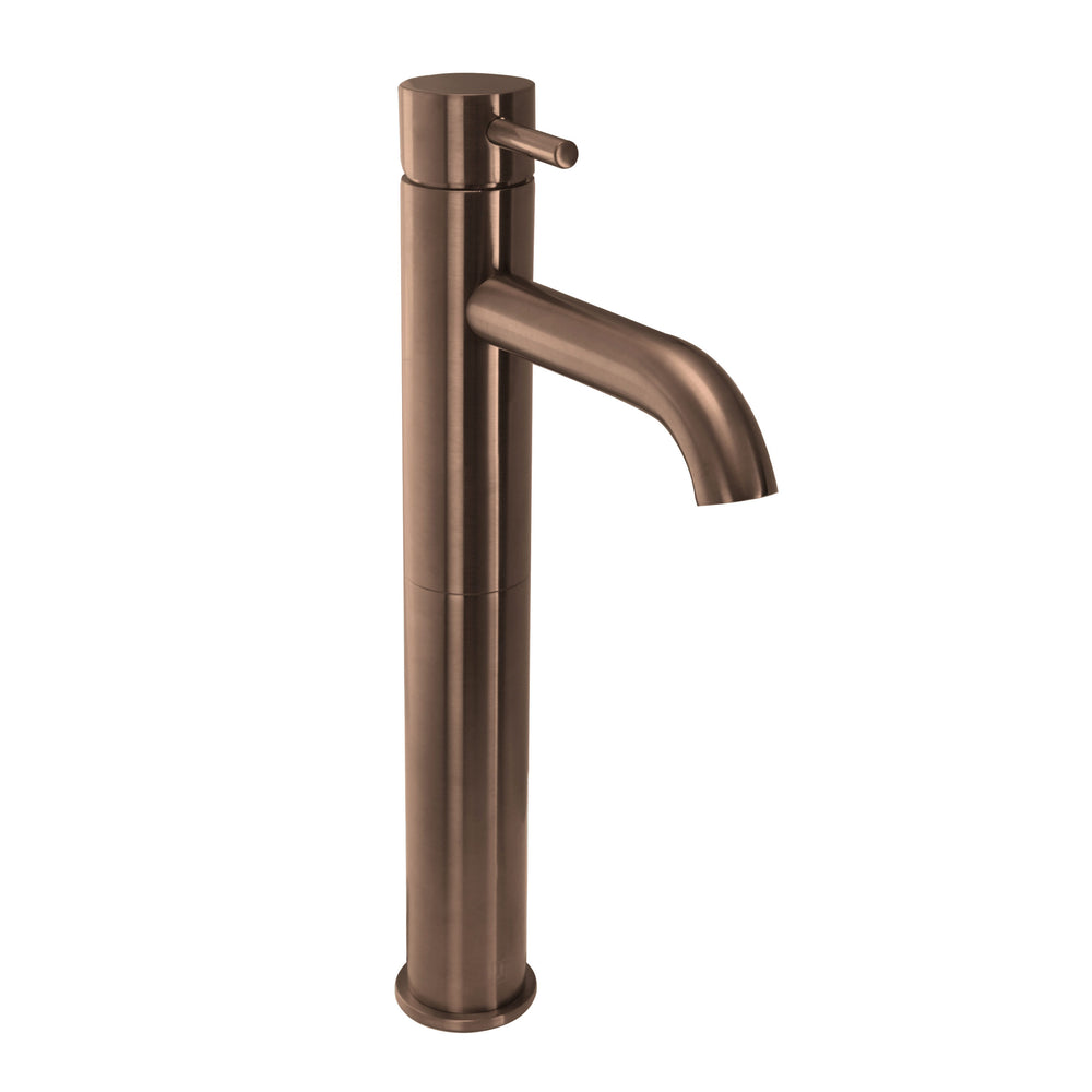 JTP VOS Tall Single Lever Basin Mixer in Brushed Bronze