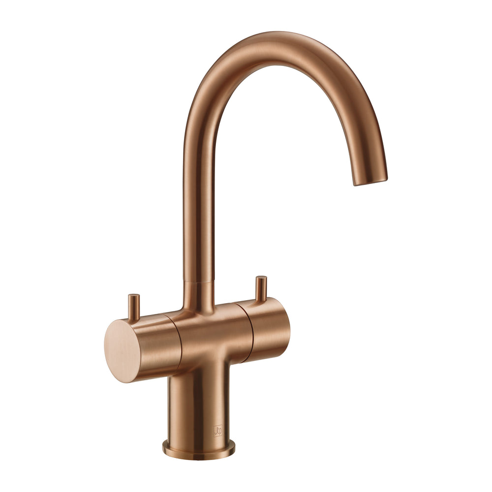 JTP VOS Mono Basin Mixer with Swivel Spout in Brushed Bronze