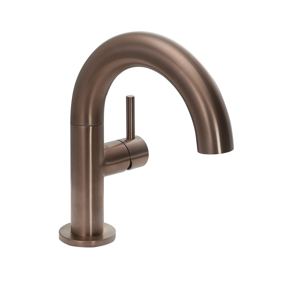 JTP VOS Side Lever Swivel Basin Mixer in Brushed Bronze