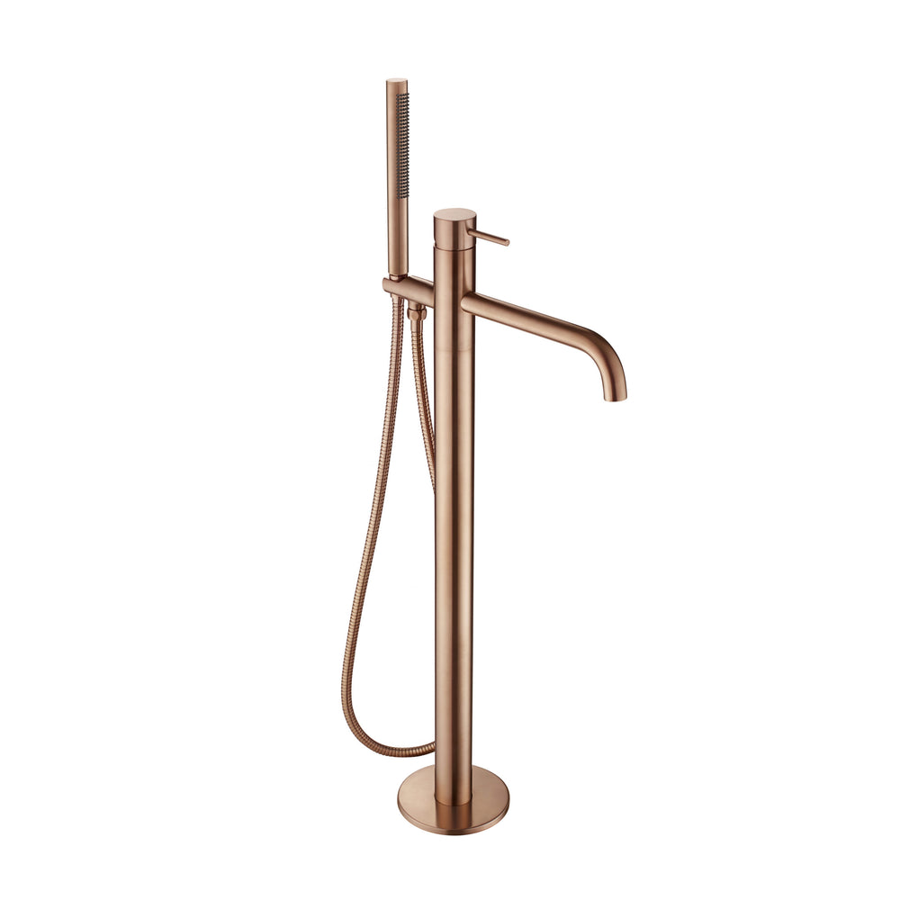 JTP VOS Floor Standing Bath Shower Mixer with Kit in Brushed Bronze