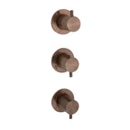 JTP VOS Modular Thermostatic Concealed 3 Outlet Shower Valve in Brushed Bronze