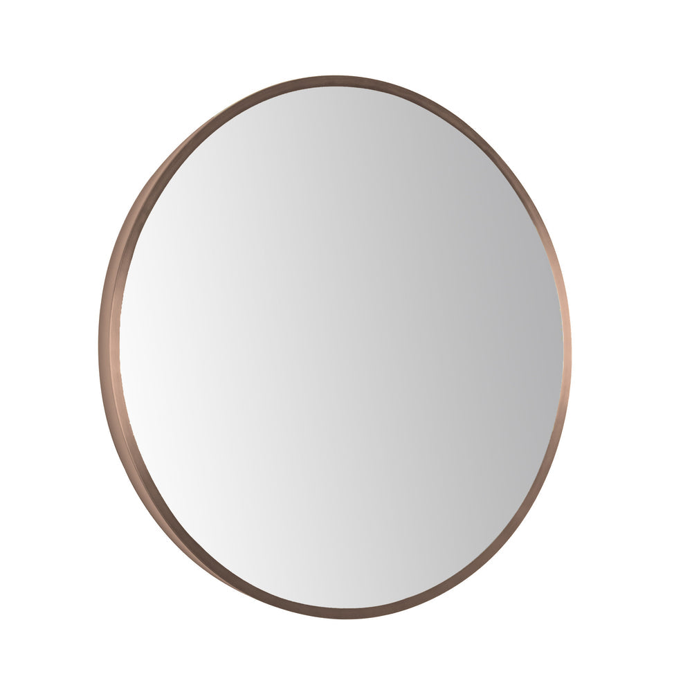 JTP VOS Round Framed Mirror 600mm in Brushed Bronze