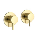 JTP VOS Wall Valves in Brushed Brass