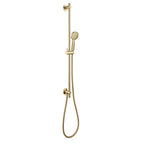 JTP VOS Slide Rail Kit with Bottom Outlet and Round Handle in Brushed Brass