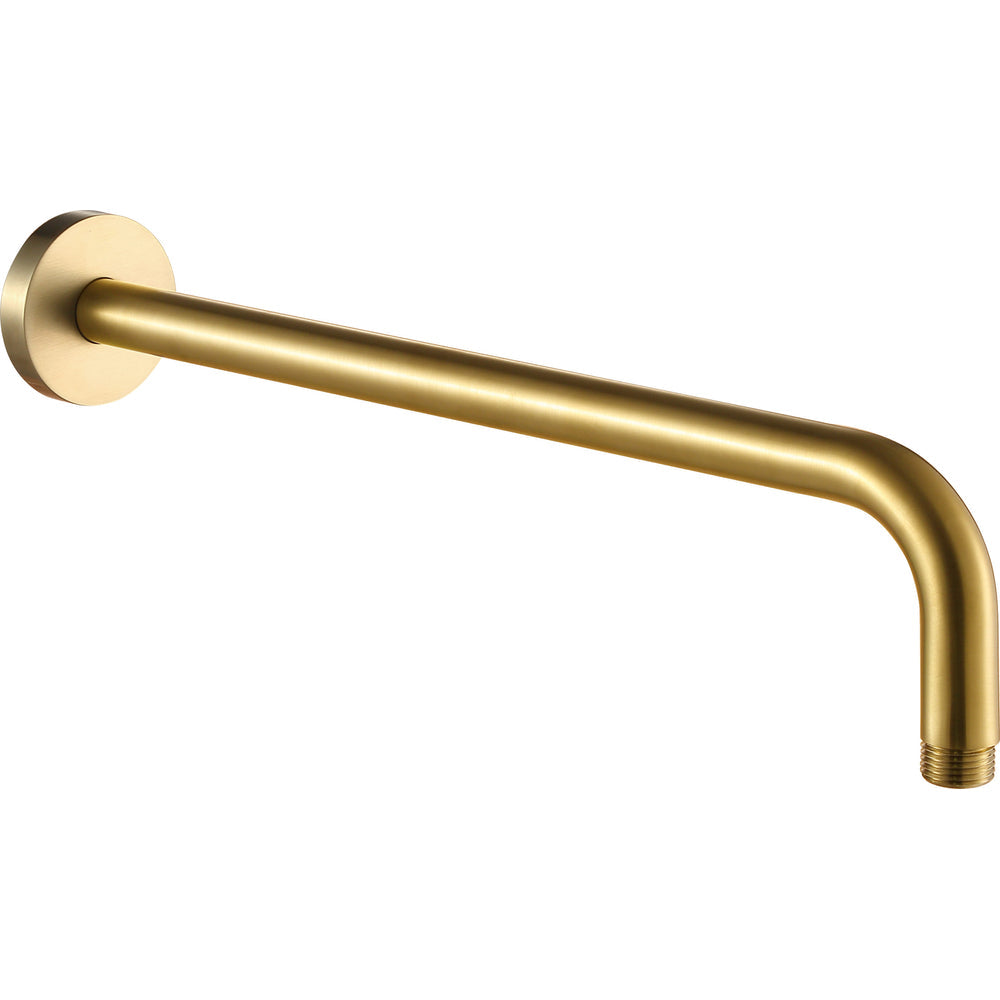 JTP VOS Wall Shower Arm 400mm in Brushed Brass