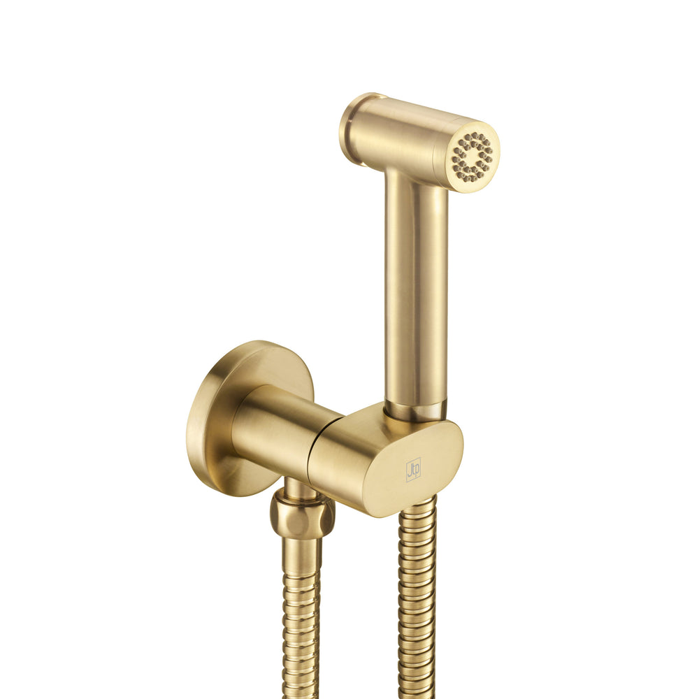JTP Douche Set with Safety Stop in Brushed Brass