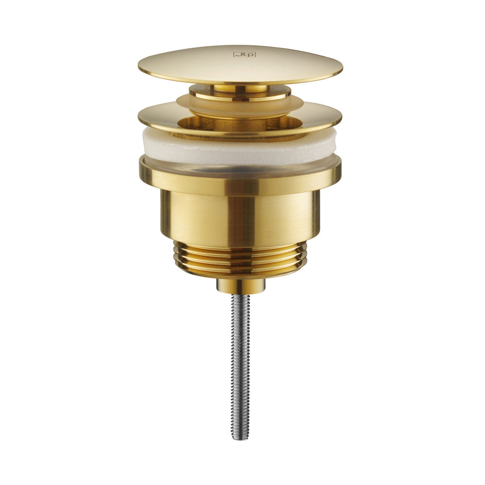 JTP Universal Basin Waste, Slotted and Unslotted in Brushed Brass