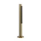 JTP VOS Pull Out Shower Handle with Overflow Waste Drainer in Brushed Brass