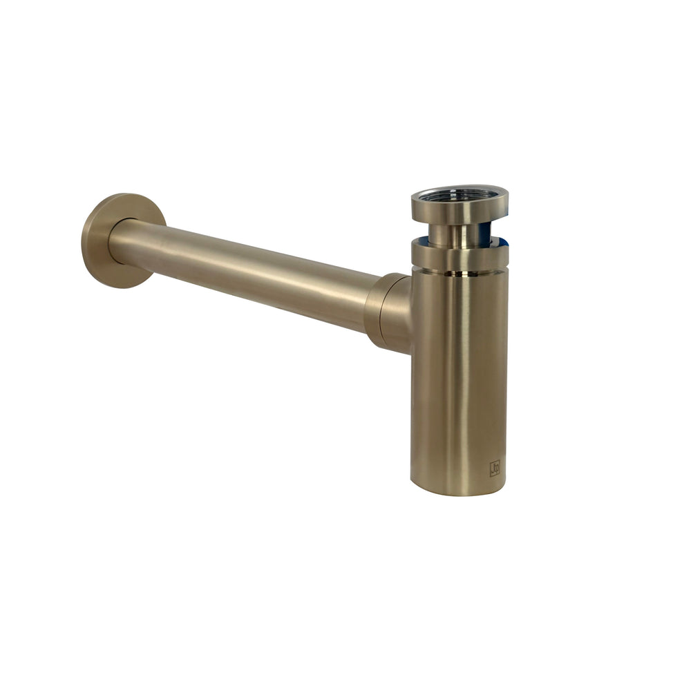JTP Designer Bottle Trap in Brushed Brass