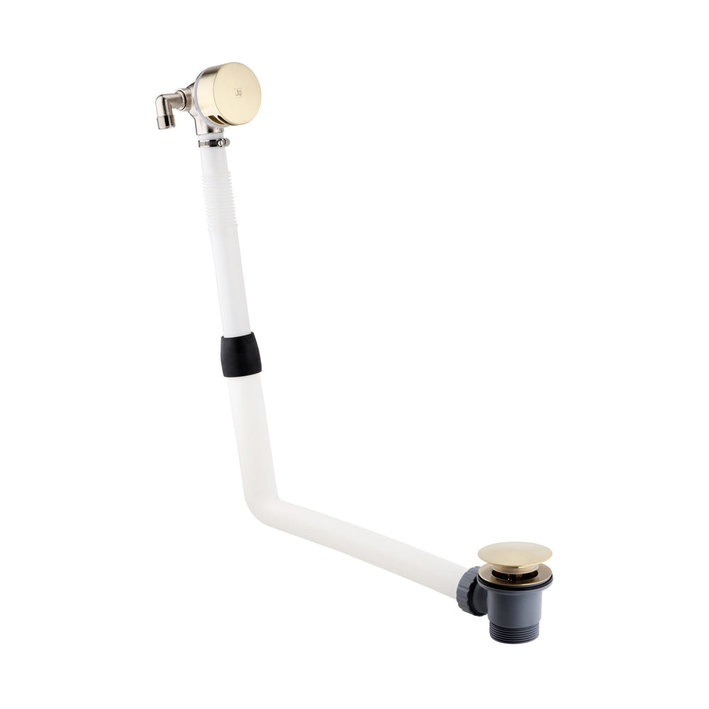 JTP Extended Exofil with Click Clack Bath Waste in Brushed Brass