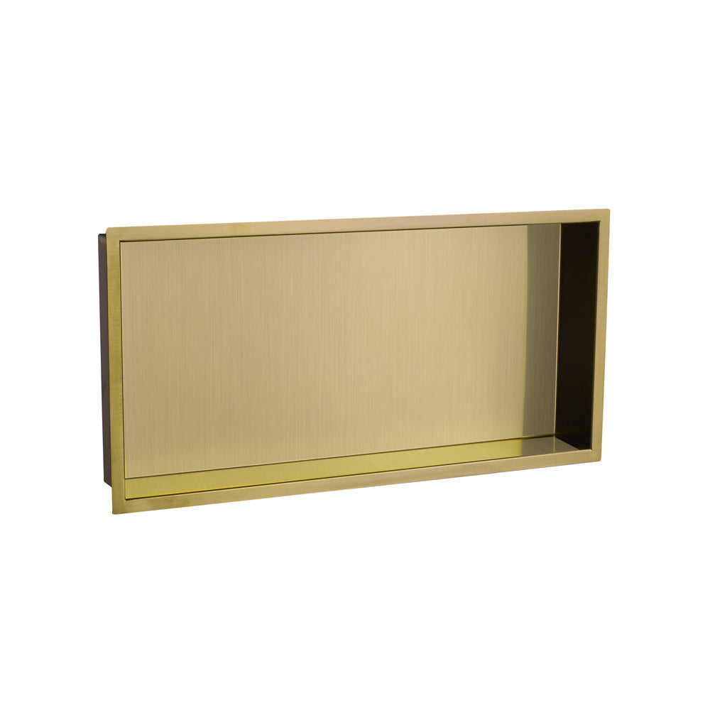 JTP Shower Niche in Brushed Brass