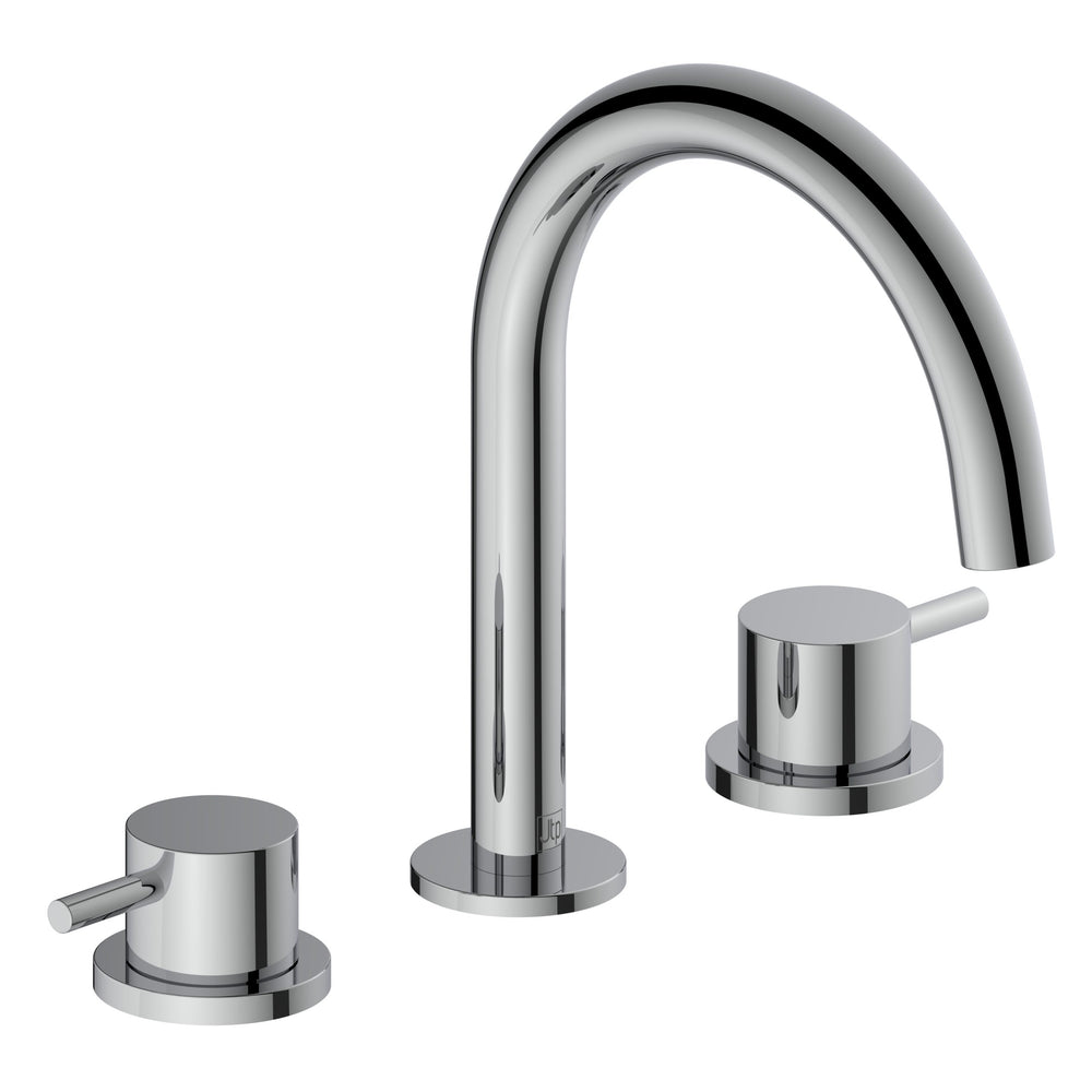 JTP VOS 3 Hole Deck Mounted Basin Mixer in Chrome