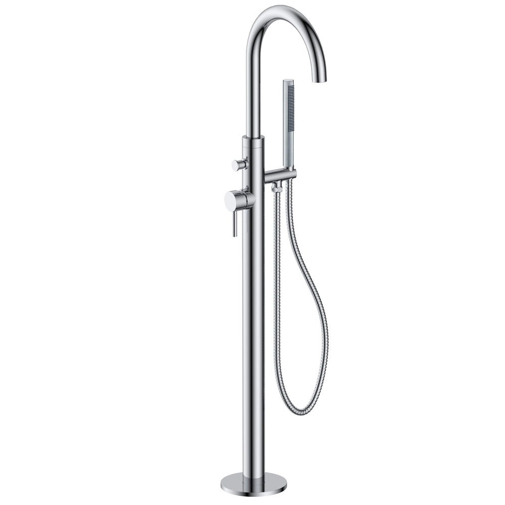 JTP VOS Floor Standing Bath Shower Mixer with Kit in Chrome
