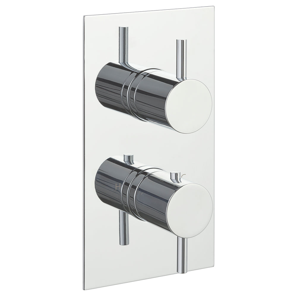 JTP VOS Thermostatic Concealed 2 Outlet Shower Valve 671 in Chrome