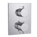 JTP VOS Triple Outlet Thermostatic Trimset for Universal Box in Chrome