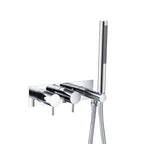 JTP VOS Thermostatic Concealed 2 Outlet Shower Valve with Attached Handset in Chrome