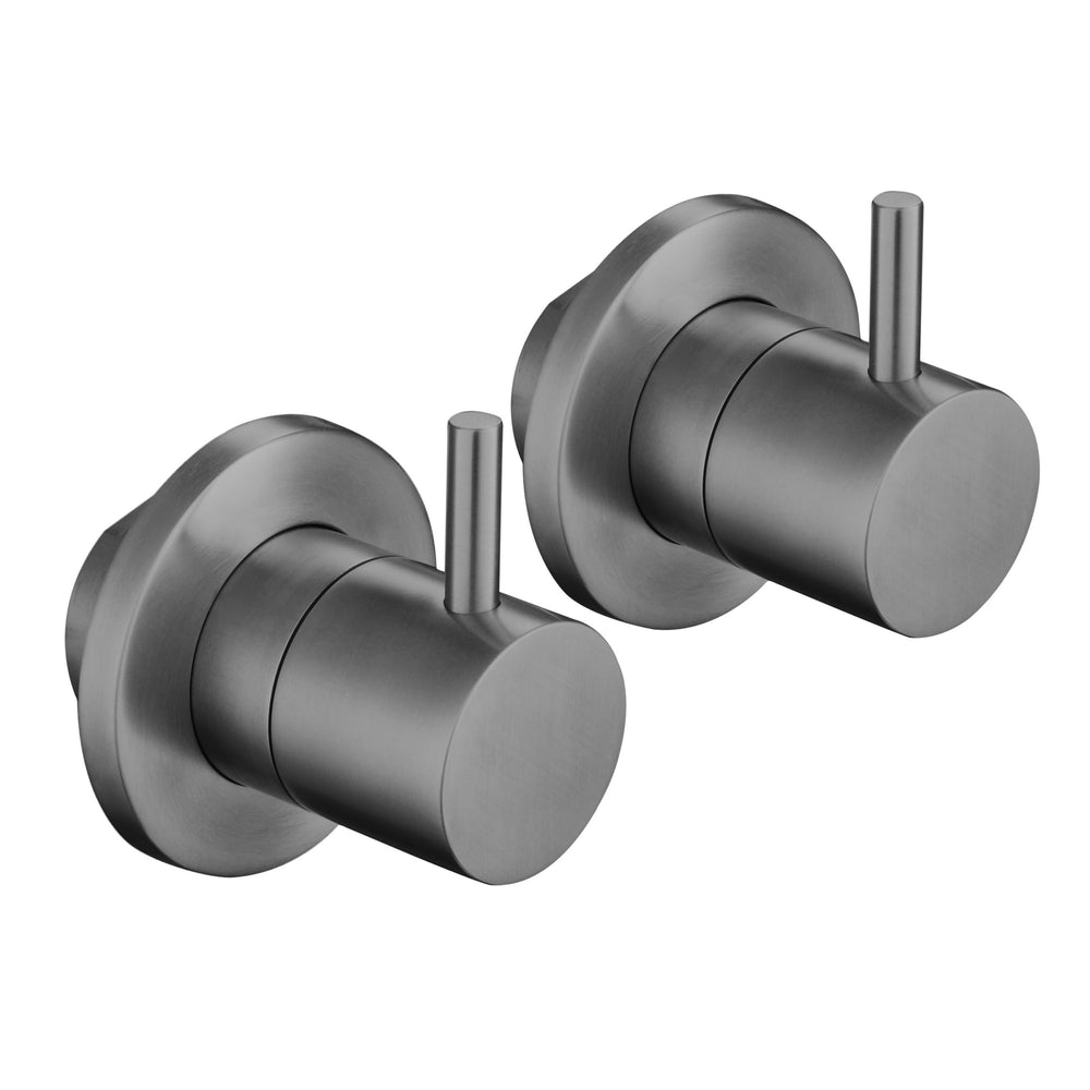 JTP VOS Wall Valves in Brushed Black