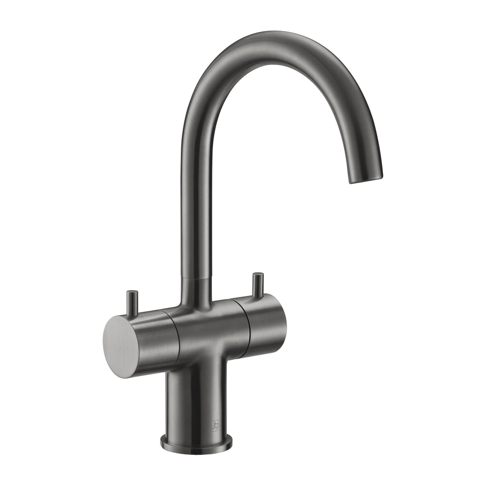 JTP VOS Mono Basin Mixer with Swivel Spout in Brushed Black
