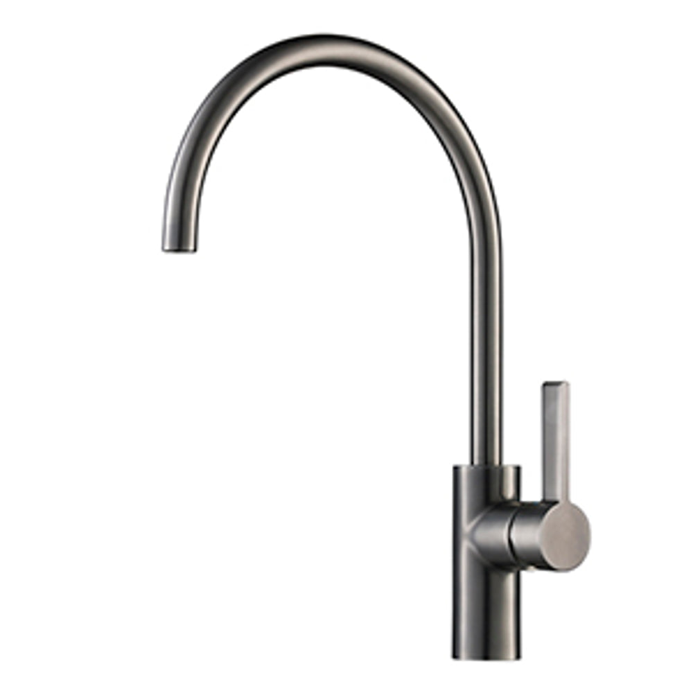 JTP VOS Single Lever Kitchen Sink Mixer in Brushed Black