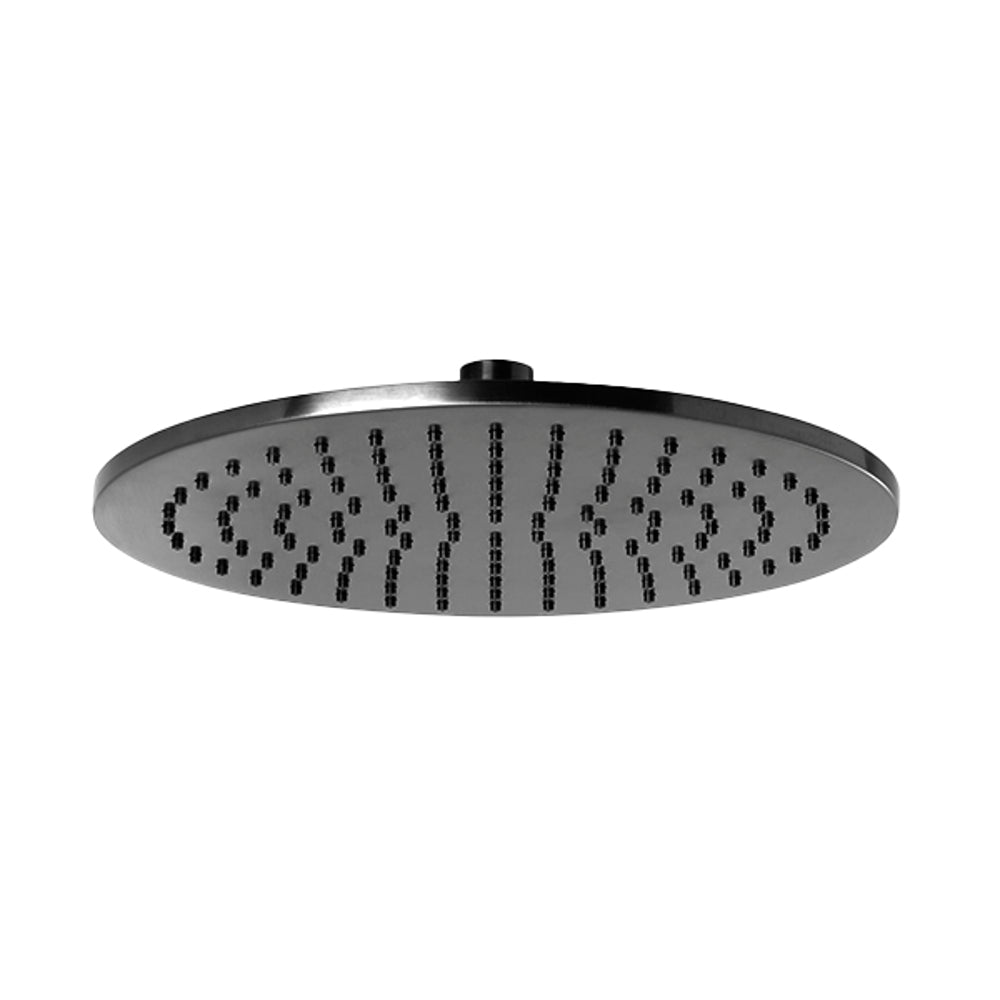 JTP VOS Round Overhead Shower in Brushed Black