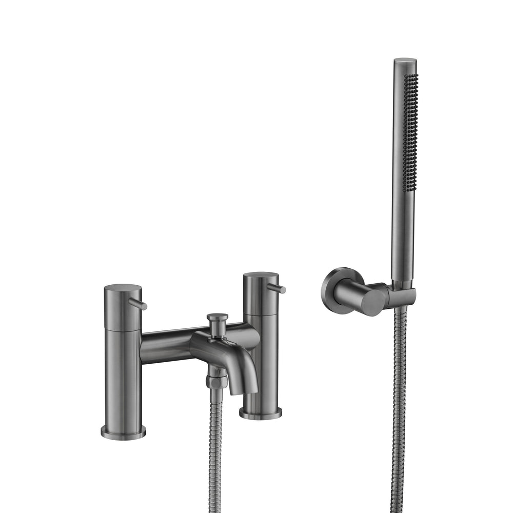 JTP VOS Bath Shower Mixer with Kit in Brushed Black