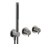 JTP VOS Modular Thermostatic Concealed 2 Outlet Shower Valve with Handset in Brushed Black