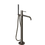JTP VOS Floor Standing Bath Shower Mixer with Kit in Brushed Black