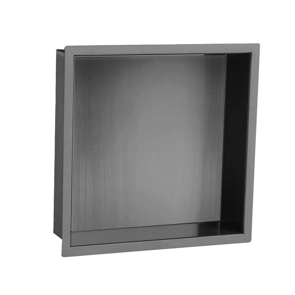 JTP Shower Niche in Brushed Black
