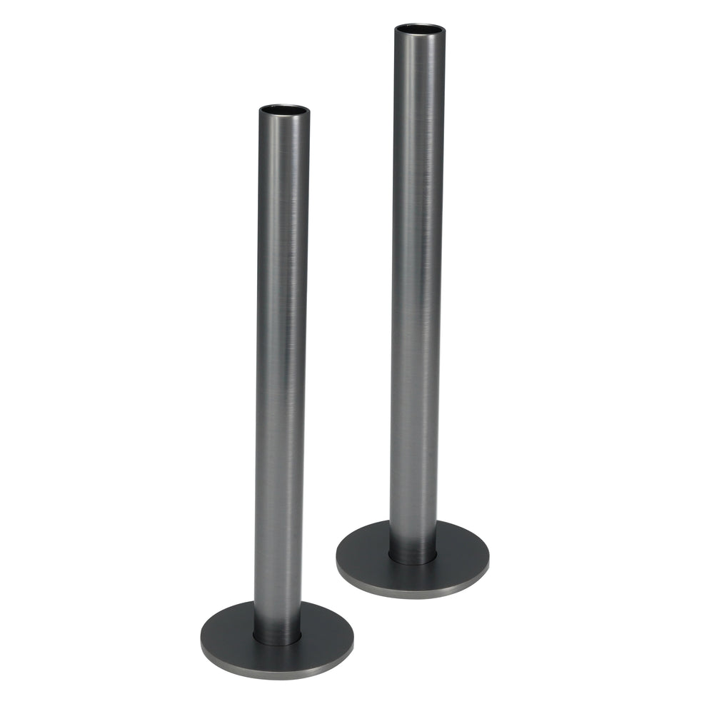 JTP Pipe and Flange Set for Radiator Valves in Brushed Black