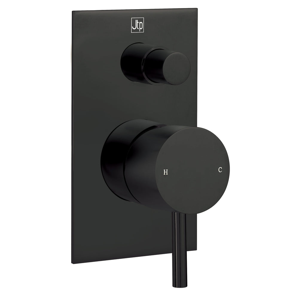 JTP VOS Single Lever Diverter Valve in Matt Black