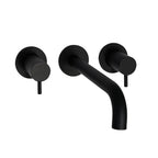 JTP VOS 3 Hole Wall Mounted Basin / Bath Mixer in Matt Black