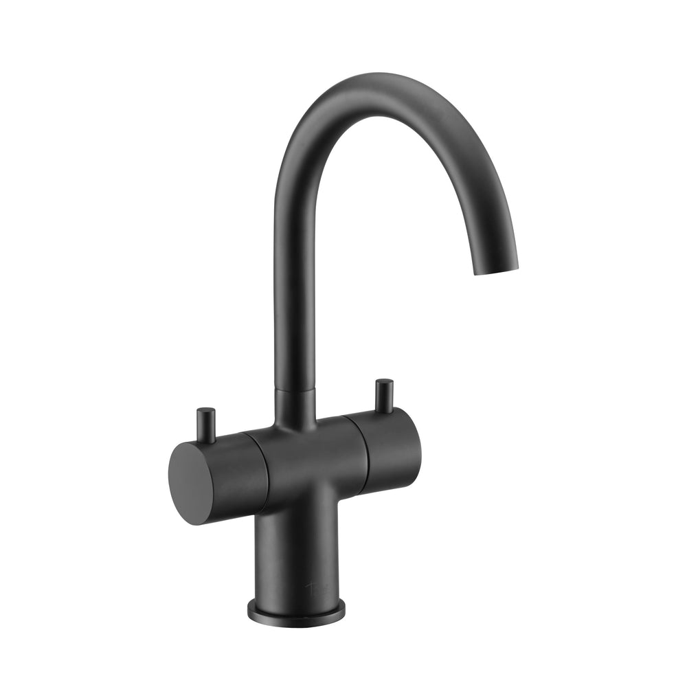 JTP VOS Mono Basin Mixer with Swivel Spout in Matt Black