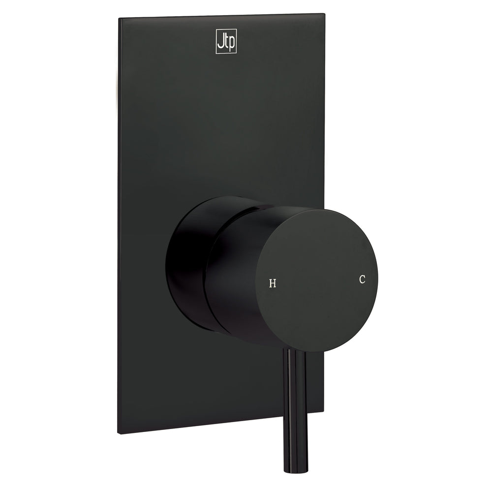 JTP VOS Single Lever Manual Shower Valve in Matt Black