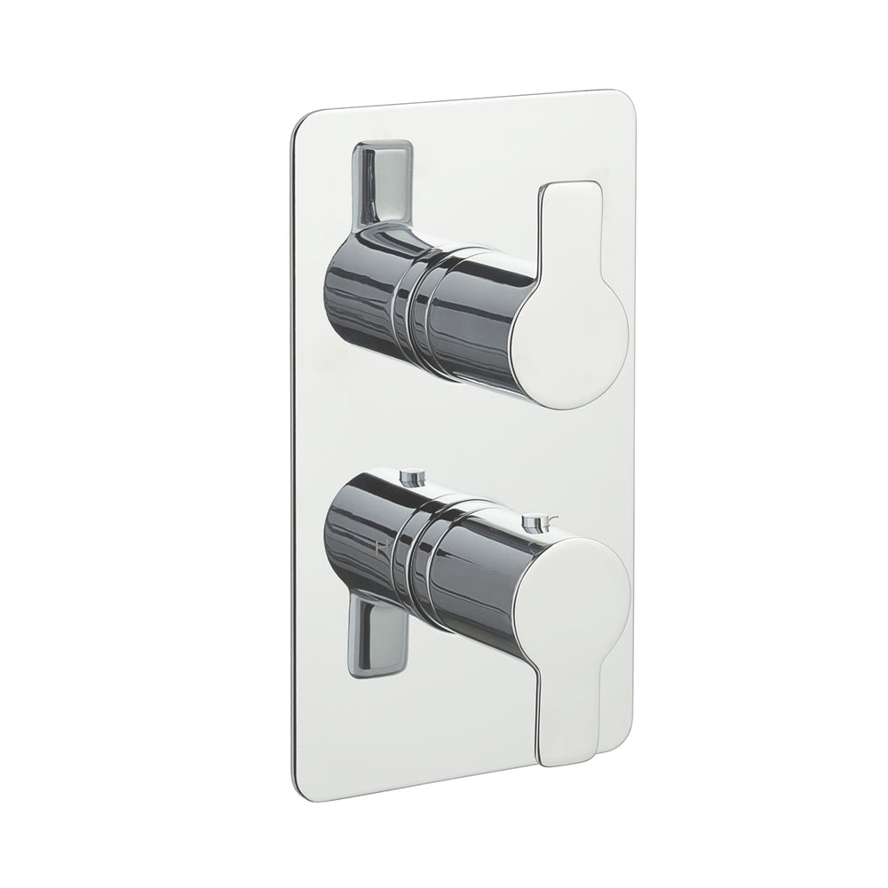 JTP Amore Thermostatic Concealed 1 Outlet Shower Valve in Chrome
