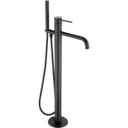 JTP VOS Floor Standing Bath Shower Mixer with Kit in Matt Black