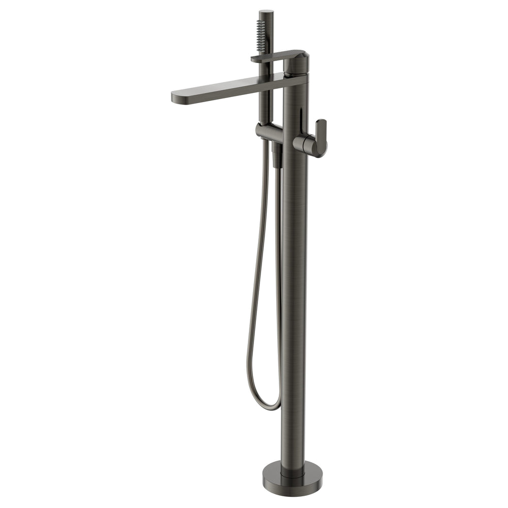 JTP NEO Floor Standing Bath Shower Mixer with Kit in Brushed Black