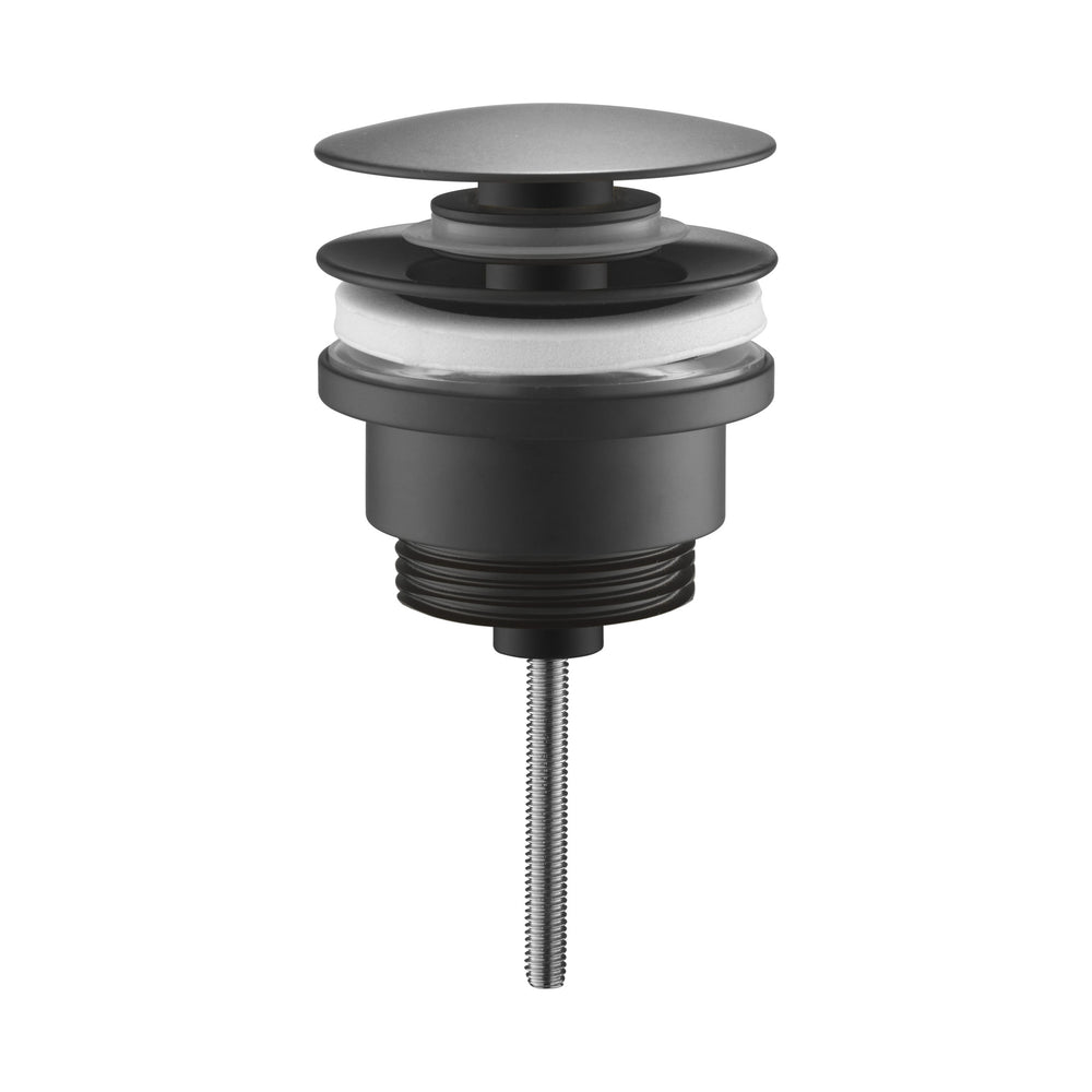JTP Universal Basin Waste, Slotted and Unslotted in Matt Black