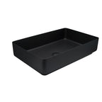 JTP VOS Rectangular Countertop Basin with Click Clack Waste in Matt Black
