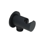 JTP VOS Water Outlet Elbow with Wall Support in Matt Black