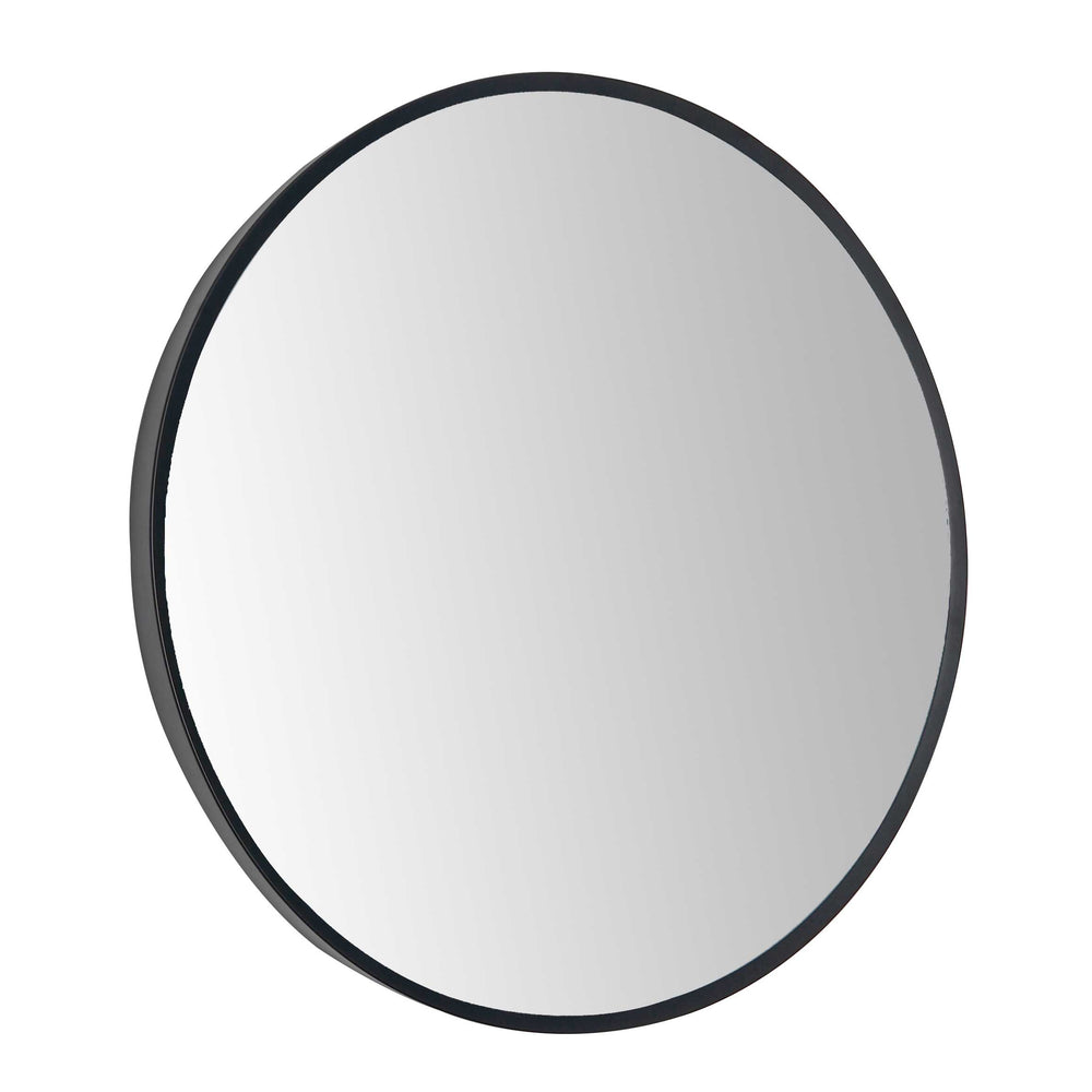 JTP VOS Round Framed Mirror 600mm in Matt Black